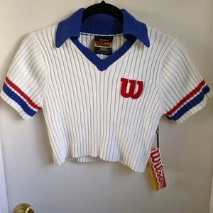Wilson x forever 21 cropped polo NWT